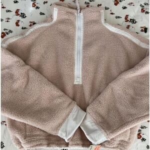 free people mountain high half zip fleece